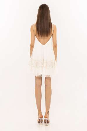 Spaghetti straps mini dress