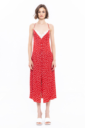 Backless viscose dress