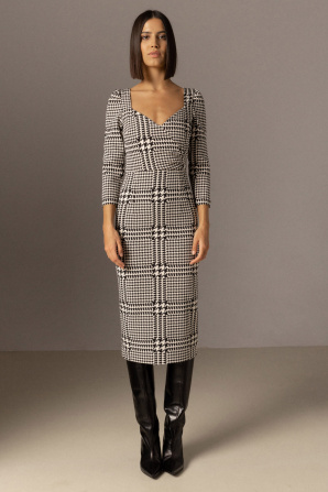 Printed bodycon dress