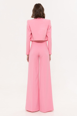 High-waist palazzo pants