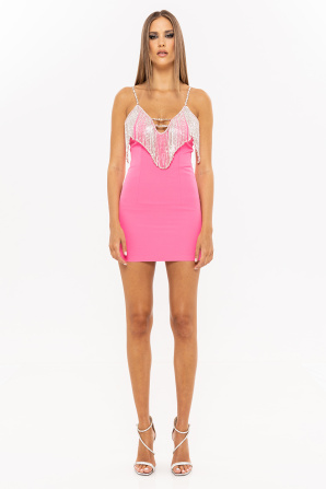 Embellished mini dress