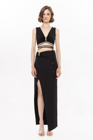 Sleeveless crop top