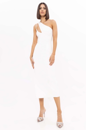Cut-out detail midi dress