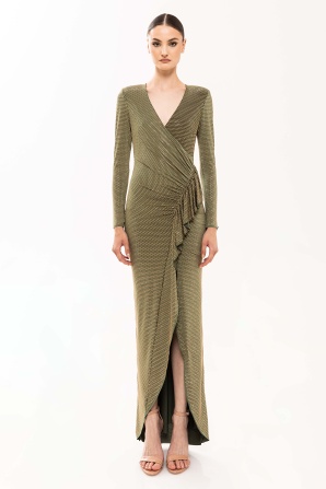 Stud-embellished maxi dress