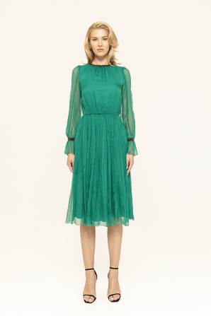 Silk midi dress