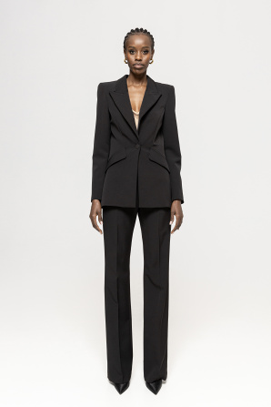 Single-breasted slim blazer
