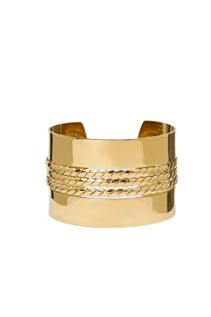 Metallic arm cuff
