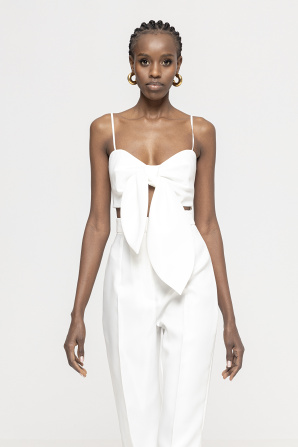 Taffeta crop top