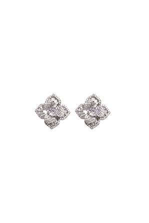 Crystal-embellished drop earrings