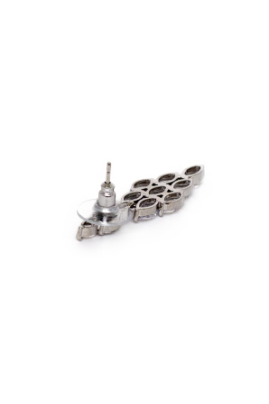 Zirconia-embellished earrings