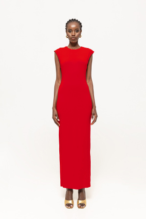 Backless midi dress