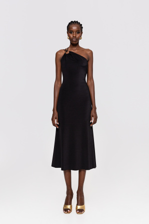 Open-back midi dress