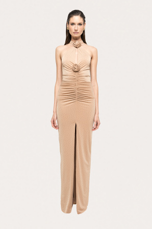 Rhinestone-embellished maxi dress