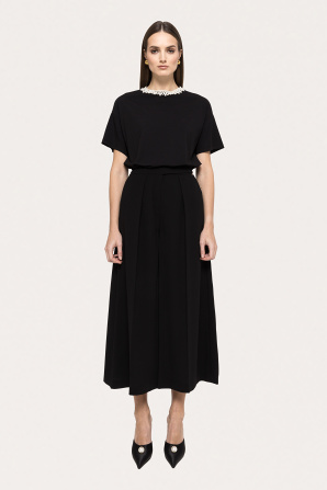 High-waisted culottes