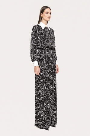 Polka-dots viscose shirt