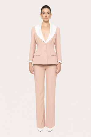 High-rise straight pants