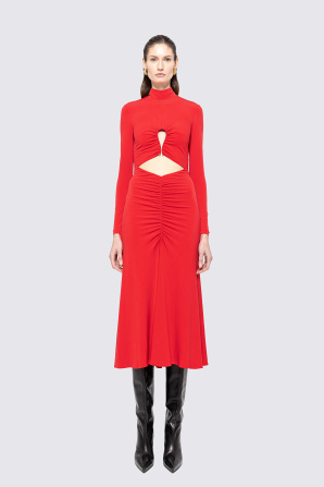 Cut-out midi dress