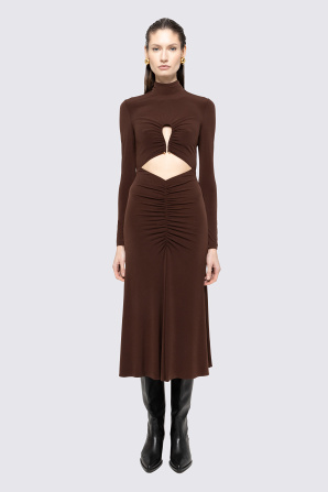 Cut-out midi dress