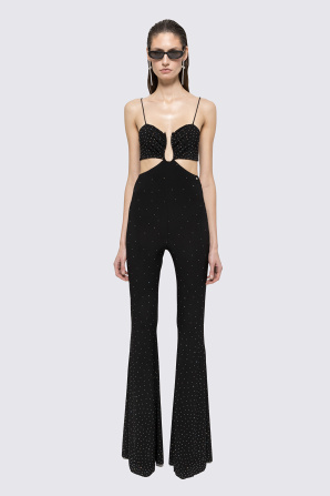 Rhinestone-embellished jumpsuit