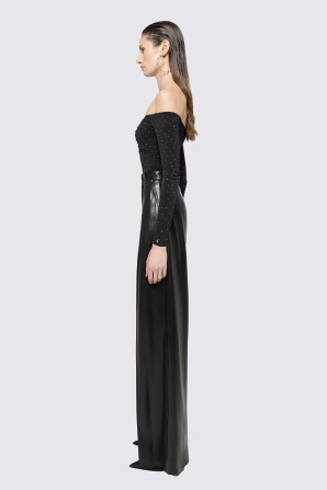 Rhinestone-embellished bodysuit