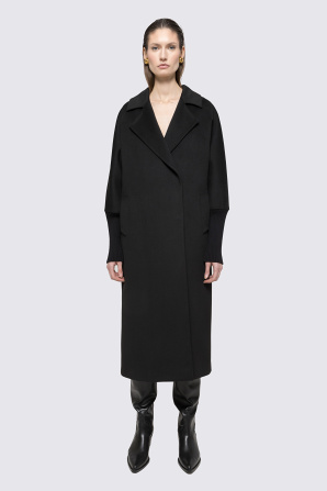 Oversize viscose coat