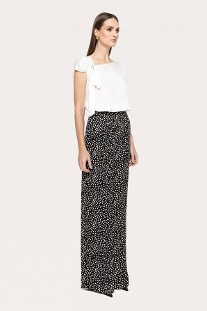 Asymmetrical- design viscose top