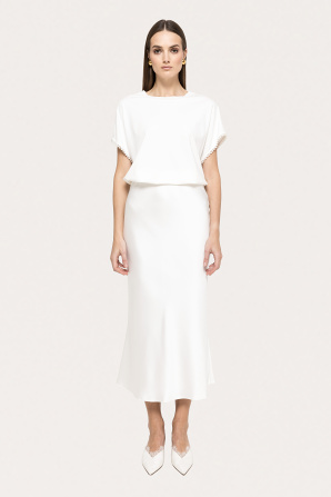 Pearl-detail viscose top