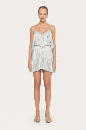 Ruffled mini dress