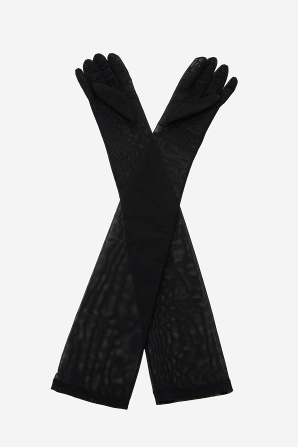 Long tulle gloves