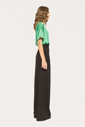 Chain detail satin top
