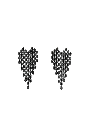 Crystal embellished cascade earrings