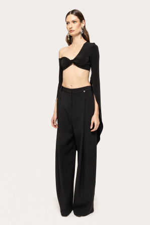 Asymmetrical crop top