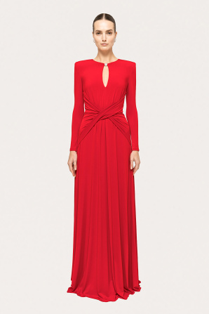 Crystal-detail maxi dress