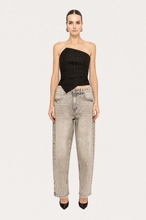 Pantaloni largi din lana | P13267 | NISSA