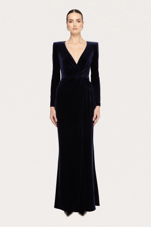 Velvet maxi dress