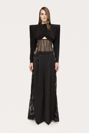 Draped crop top
