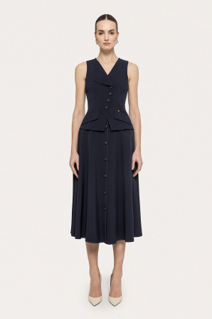 Single-breasted tailored vest