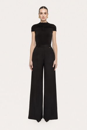 Pantaloni palazzo cu buzunare laterale | P13432 | NISSA