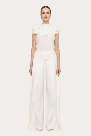Ruched-detail bodysuit