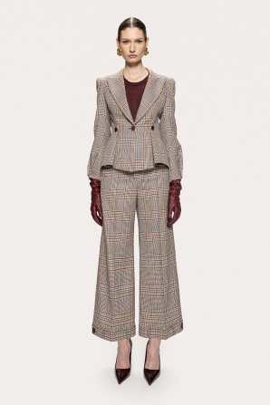 Checked tailored blazer