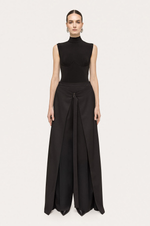 High-neck bodysuit
