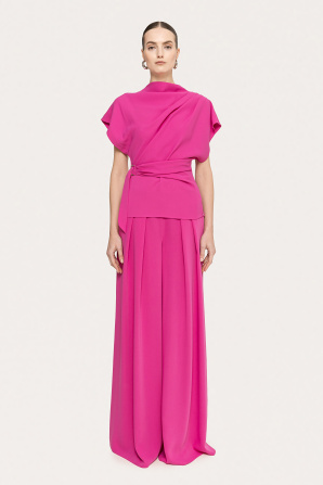 High-rise pallazo pants