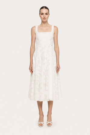 Lace midi dress