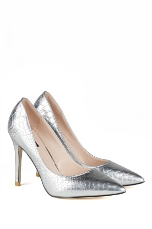 Stilettos with shiny texture