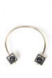 Elegant necklace with geometric shapes