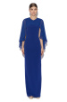 Rochie albastra cu capa