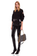 Slim fit vinyl trousers