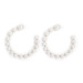 Round pearl earrings