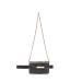 Studded leather belt bag