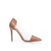 Pantofi stiletto cu insertie transparenta